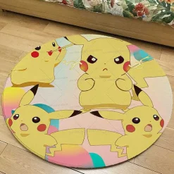 Runder Flanel Pokemon Teppich In Vielen Motiven