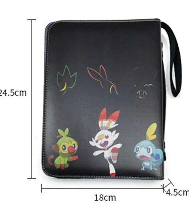 Sammelmappe Pokemon Karten, Din A4 Format, Bis 400 Karten