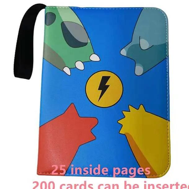 Sammelmappe Pokemon Karten, Din A4 Format, Bis 400 Karten