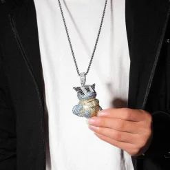 Schiggy Squritle - Stylishe Pokemon Hip Hop Hals Kette