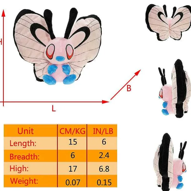 Smettbo Butterfree Plusch Pokemon In Verschiedenen Formen Und Grosen