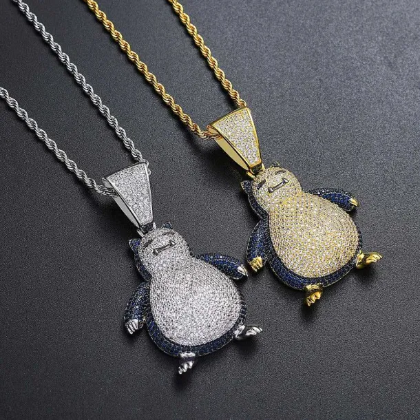 Snorlax Relaxo Hip Hop Kette