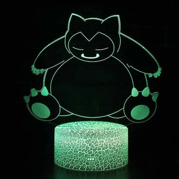 Snorlax Relaxo Nachtlicht Tischlampe 3D Led Lampe