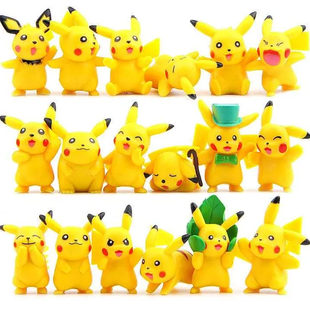 18 Stk. Pikachu Figuren (Ca. 4Cm)