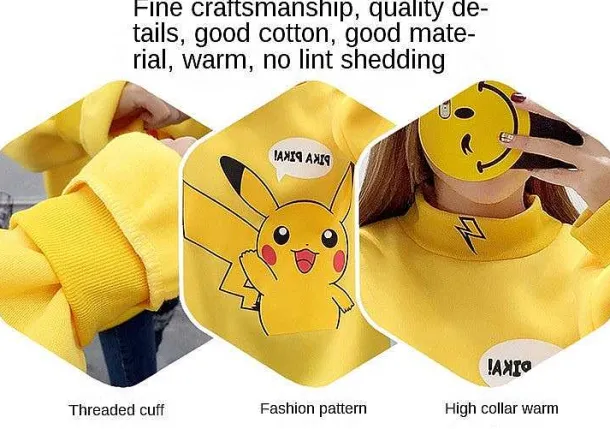Stylisher Pokemon Pikachu Sweater Uberlange