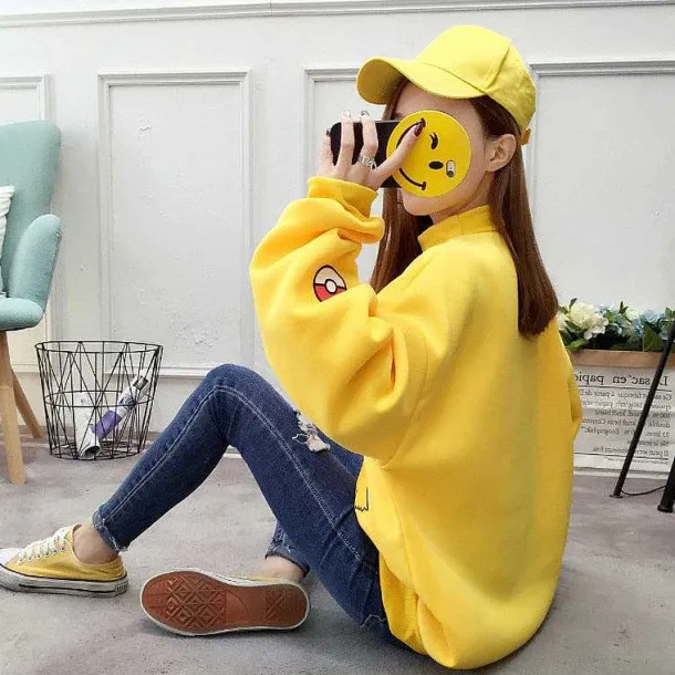 Stylisher Pokemon Pikachu Sweater Uberlange