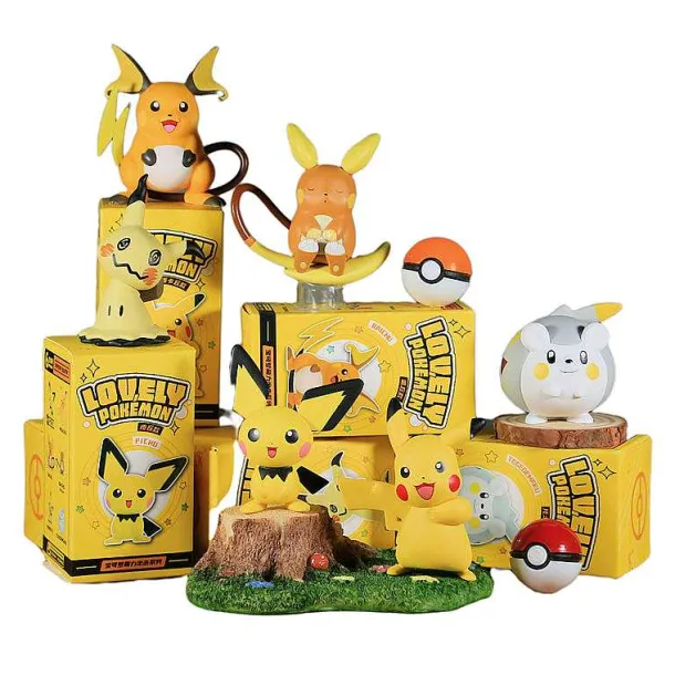 Suse Pokemon Pikachu Sammel Figuren (Ca. 6-8Cm)