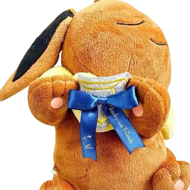 Suser Schlafender Evoli Eevee Plusch Pokemon (Ca. 35Cm)