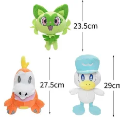 3-Teilige Pokemon Pluschfiguren Regionen-Sammlung