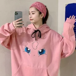 Toller Pikachu, Glumanda, Schiggy Oder Enton Pokemon Oversize Hoodie Pullover