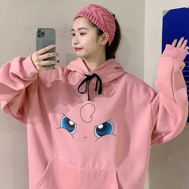 Toller Pikachu, Glumanda, Schiggy Oder Enton Pokemon Oversize Hoodie Pullover