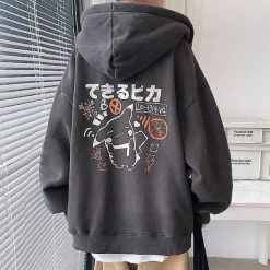 Unisex Oversize Hoodie Mit Pokemon Backprint