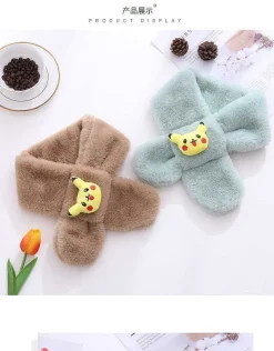 Weicher Schal Fur Kinder Mit Pikachu Motiv