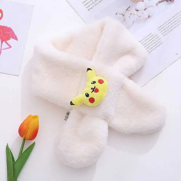 Weicher Schal Fur Kinder Mit Pikachu Motiv