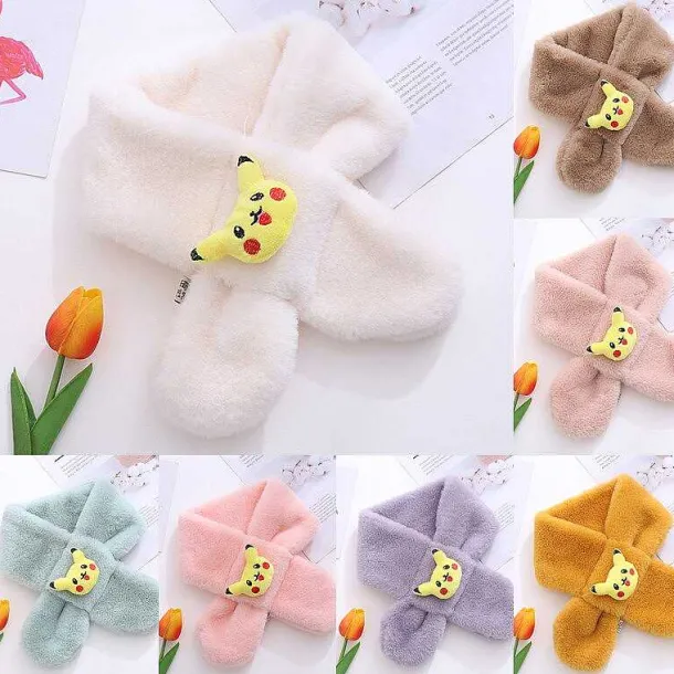 Weicher Schal Fur Kinder Mit Pikachu Motiv