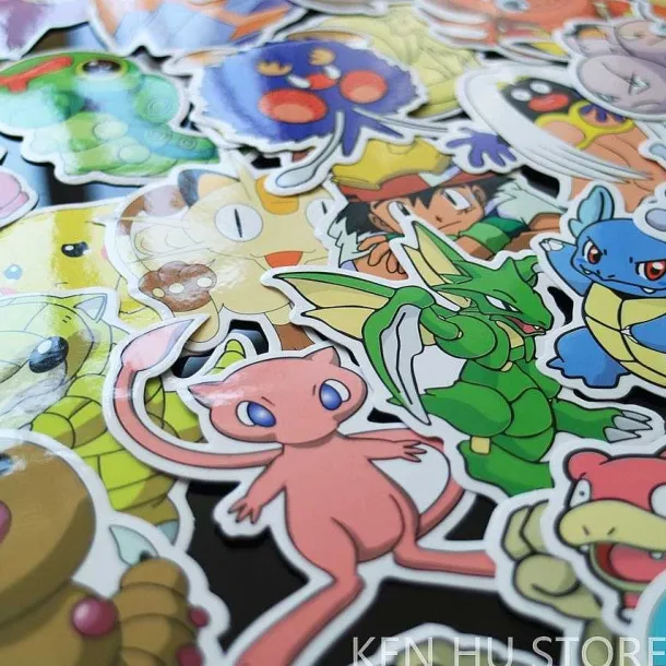 80X Pokemon Aufkleber