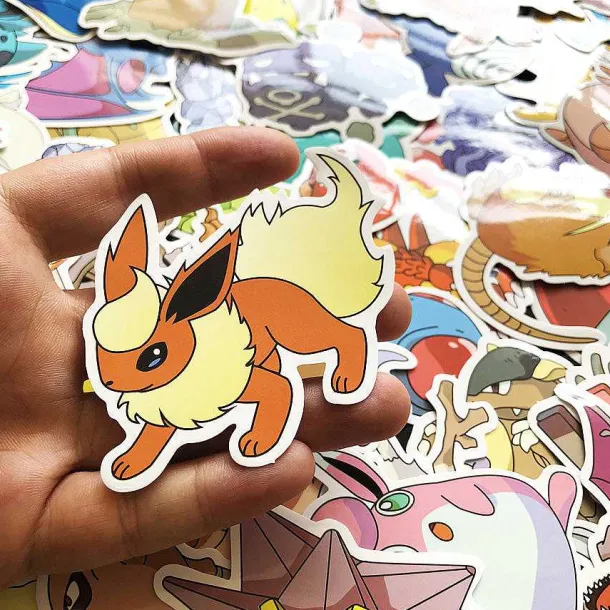 80X Pokemon Aufkleber