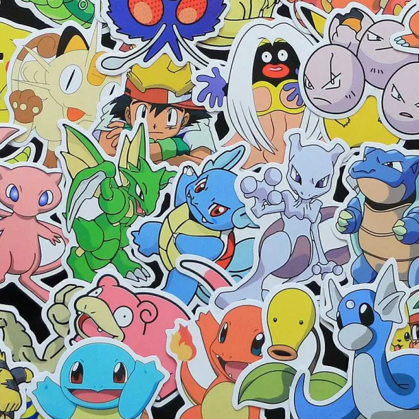 80X Pokemon Aufkleber