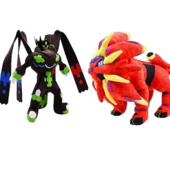 Zygarde & Roter Solgaleo Stoff Pokemon (Ca. 25Cm / 33Cm)